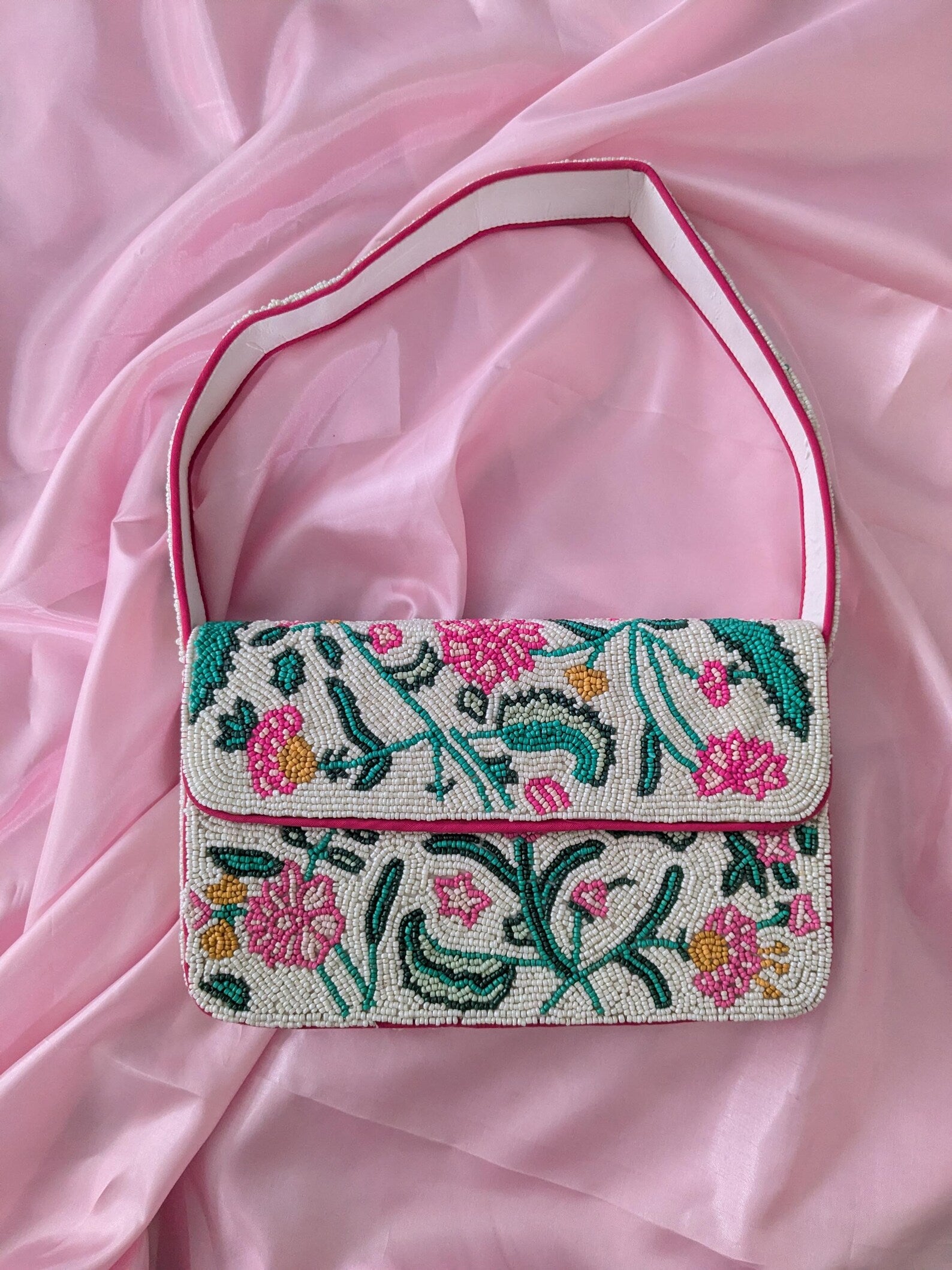 Botanical Garden Beaded Bag