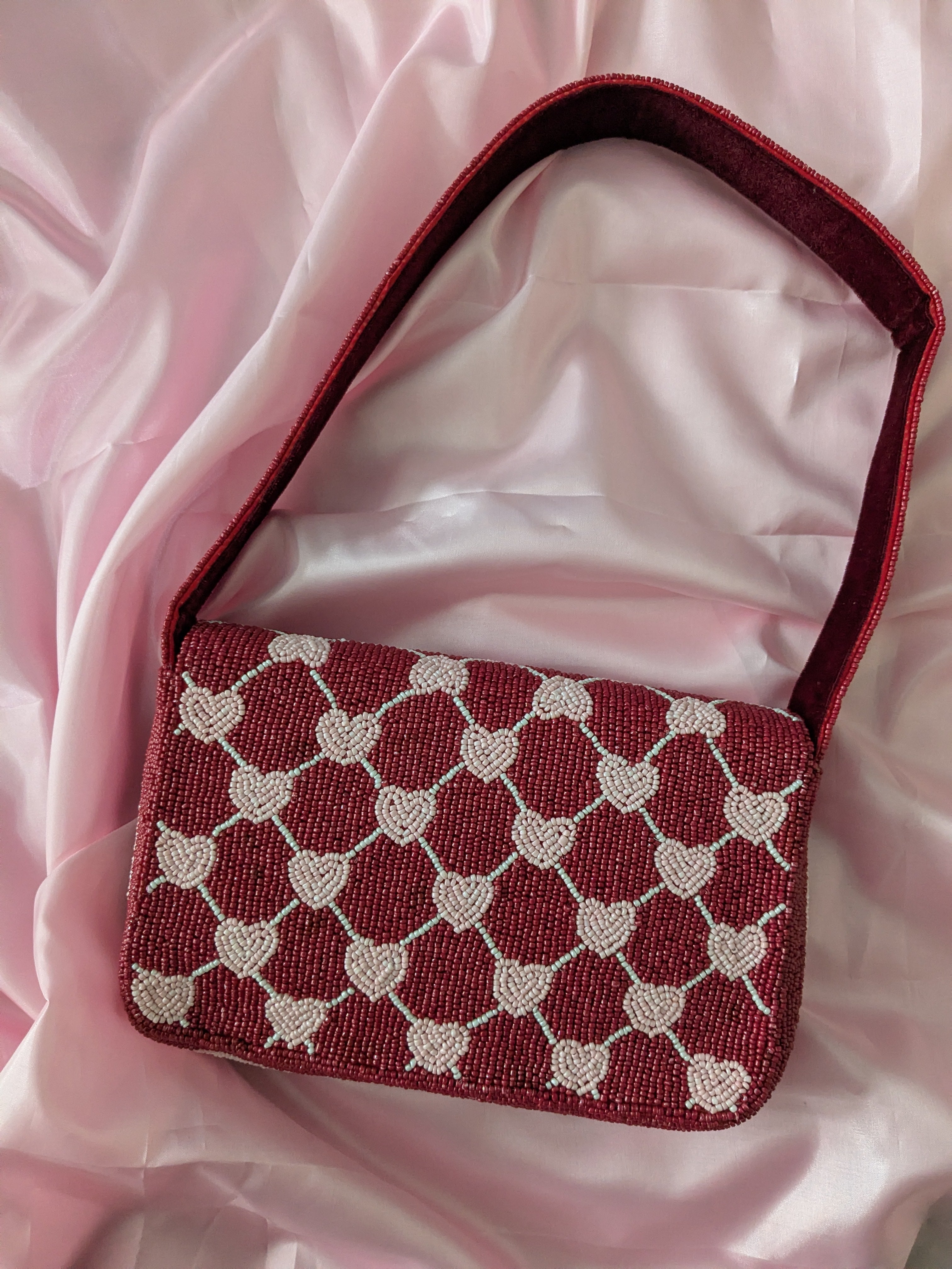 Sweetheart Beaded Bag