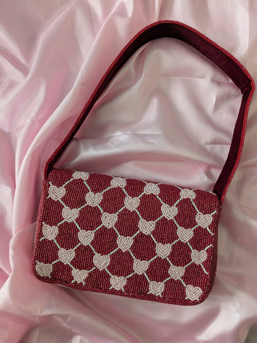 Sweetheart Beaded Bag